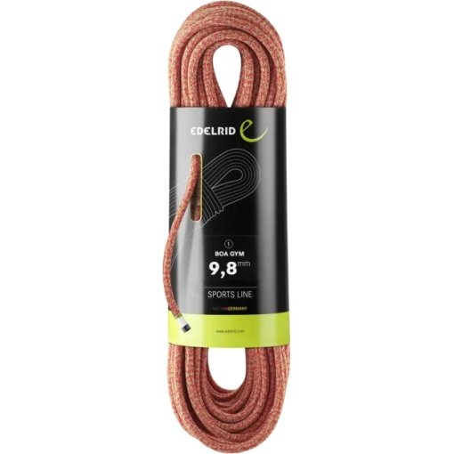 Photo produit de Edelrid Corde Escalade - BOA GYM 9,8 mm - 50 m - rouge/vert