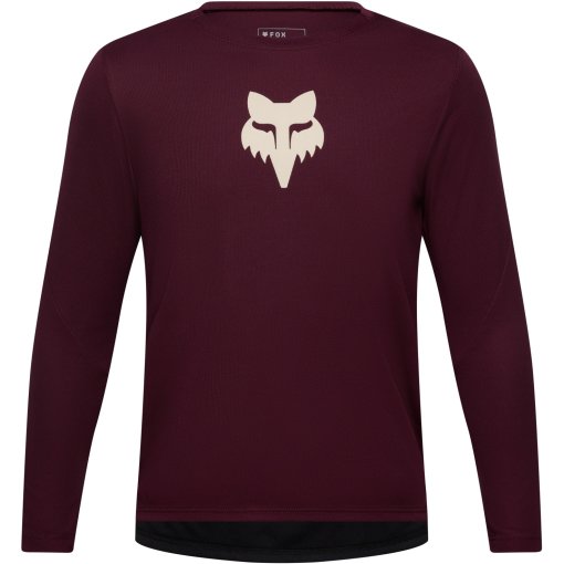 Picture of FOX Ranger MTB Long Sleeve Jersey Kids - dark maroon
