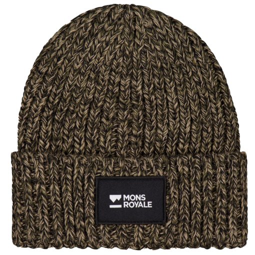 Produktbild von Mons Royale Triple Treat Merino Beanie - dark olive