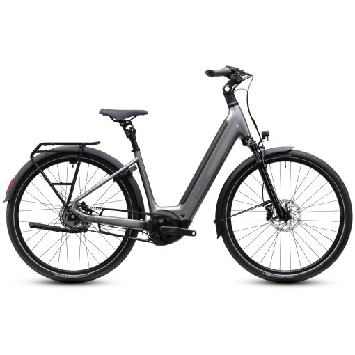 Picture of CUBE SUPREME RT HYBRID Deluxe EX 600 - Easy Entry - Electric Bike - 2027 - 28&quot; - quicksilver / grey