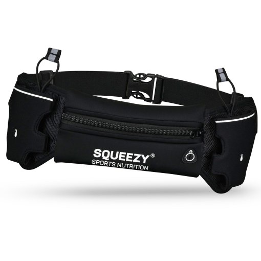 Foto de Squeezy Cinturón de correr con 2 Bolsillos para Botellas