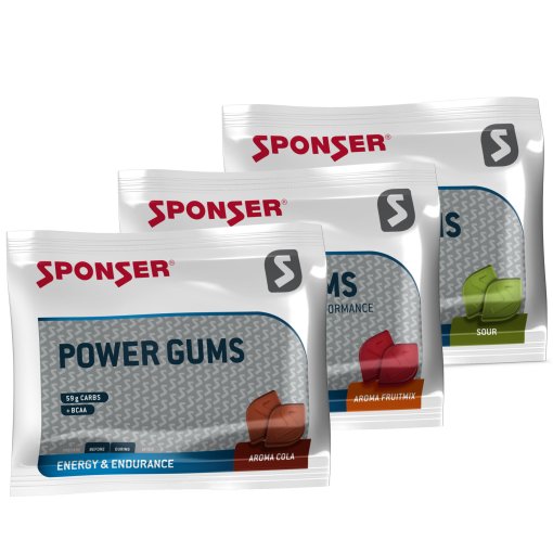 Foto de SPONSER Chicles Energéticos de Frutas - Power Gums - 75g