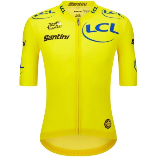 Produktbild von Santini General Classification Leader Kurzarmtrikot Herren - Tour de France™ 2025 Collection - TF97175CTDFLDER - gelb GI