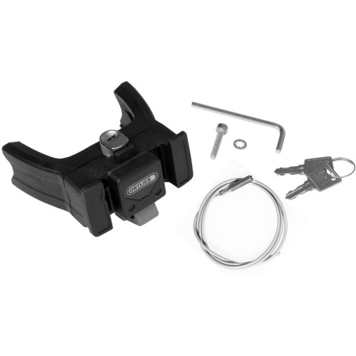Foto de ORTLIEB Juego de Montaje para Manillar Bicicleta Eléctrica | con Candado - negro