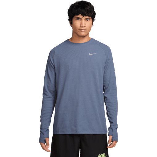 Immagine prodotto da Nike Maglietta Maniche Lunghe Uomo - Dri-Fit Stride Waffle - world indigo/reflective silver HV2705-499
