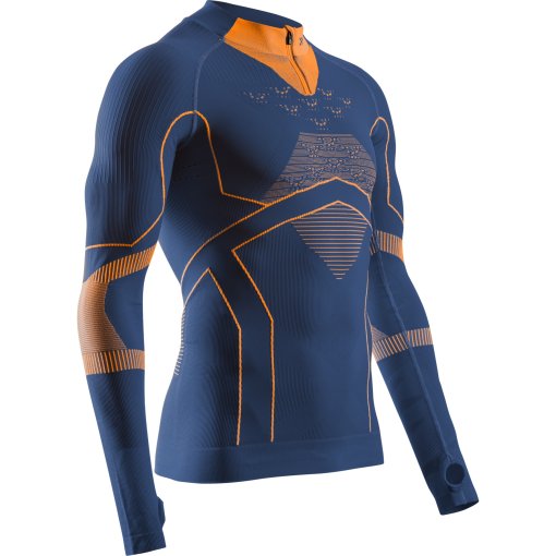Immagine prodotto da X-Bionic Maglia Intima Maniche Lunghe Uomo - Energy Accumulator Light 1/2-Zip - marine/orange
