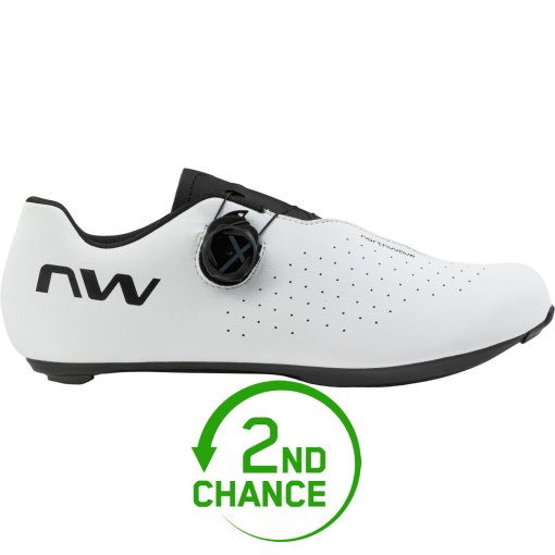Produktbild von Northwave Sonic Plus Rennradschuhe - Breit - weiß/schwarz 51 - B-Ware