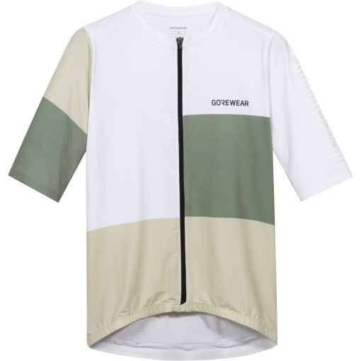 Foto de GOREWEAR Swiftride Block Maillot de manga corta para hombres - white / slate green 01DH