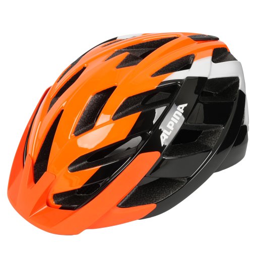 Foto de Alpina Casco Bicicleta - Panoma 3.0 - orange-black-white gloss