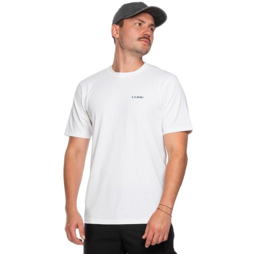 Photo produit de CUBE T-Shirt Homme - After Race Organic Sunset - blanc