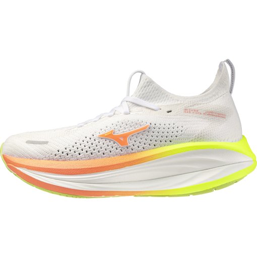 Slika izdelka Mizuno Neo Vista 3 Tekaske copate za ženske - White/Flamingo Coral/Lime Pulp
