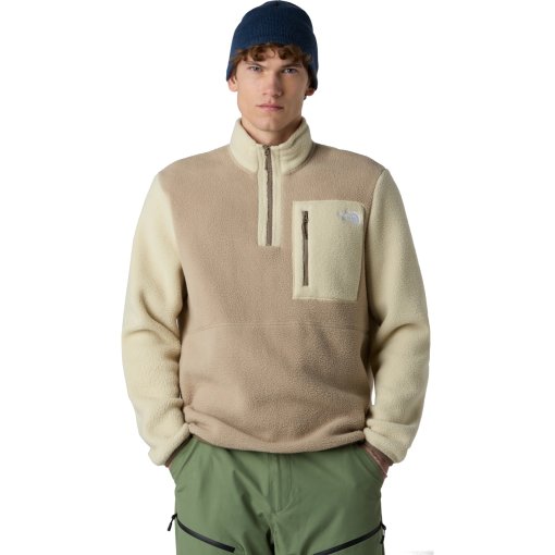 Foto de The North Face Jersey Polar Hombre - Yumiori 1/4 Zip - Mushroom Grey/Gravel/Mocha Brown