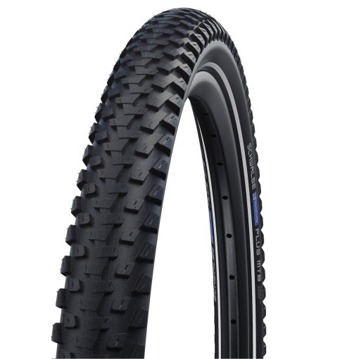 Photo produit de Schwalbe Pneu Tringle Rigide - Marathon Plus MTB - Addix | Smart Guard - ECE-R75 - 26x2.10&quot; | Black Reflex