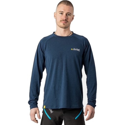 Foto de Dirtlej Maillot MTB Hombre - Mountee Drirelease® Merino - steel blue