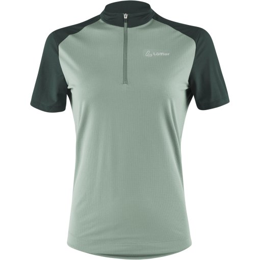 Picture of Löffler Purana Half Zip Bike Shirt Women - cottage/forest A19