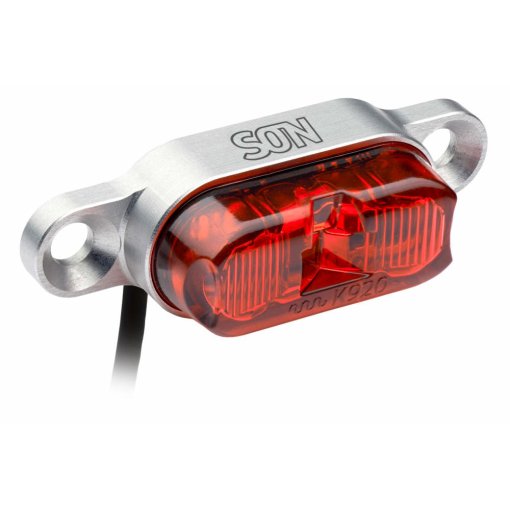 Immagine prodotto da SON Rear Light DC for Pedelecs - Carrier Mounting - DC 6-12V - silver / red