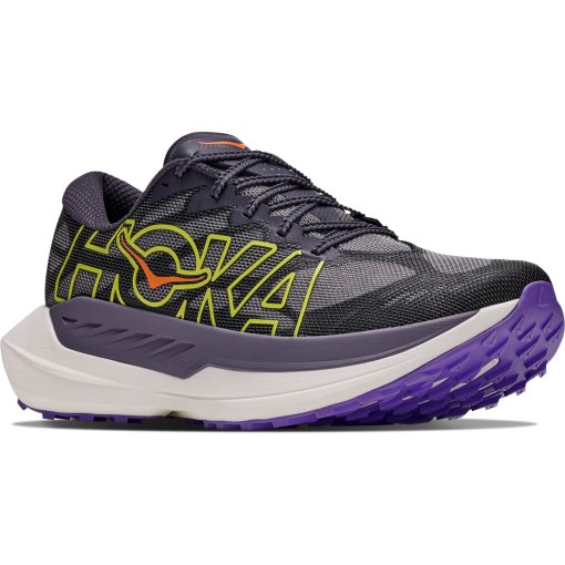 Picture of Hoka Rocket X Trail Shoes Men - squid ink / neon nebula