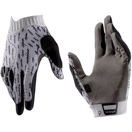 Picture of Leatt GripR 1.0 MTB Gloves Women - trails white