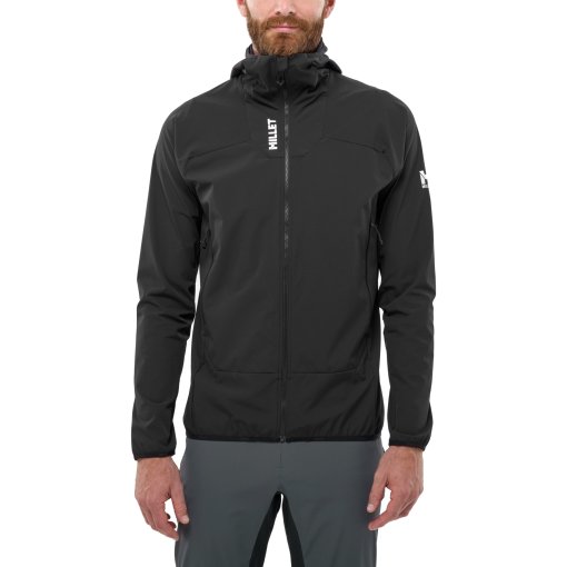 Photo produit de Millet Kamet XCS Light Veste softshell à capuche pour hommes - Black