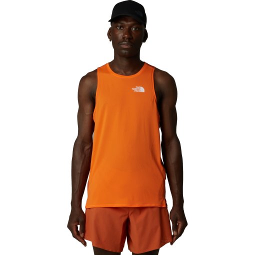 Foto de The North Face Camiseta sin Mangas Hombre - Summit High Trail Run - Digital Orange/Iron Bronze