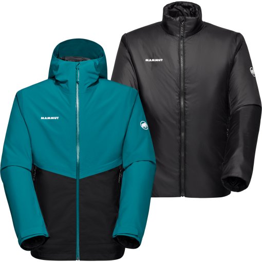 Foto de Mammut Chaqueta 3 en 1 con Capucha Hardshell Hombre - Alto Light - deep teal-black