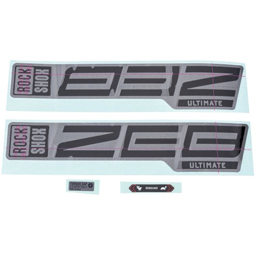 Immagine prodotto da RockShox Decal Kit per 27.5/29&quot; ZEB Ultimate - gloss black per matte grey (2021)
