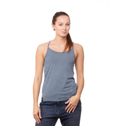 Zdjęcie: Chillaz Massouri Flower Swirls Damski podkoszulek na ramiączkach - blue melange