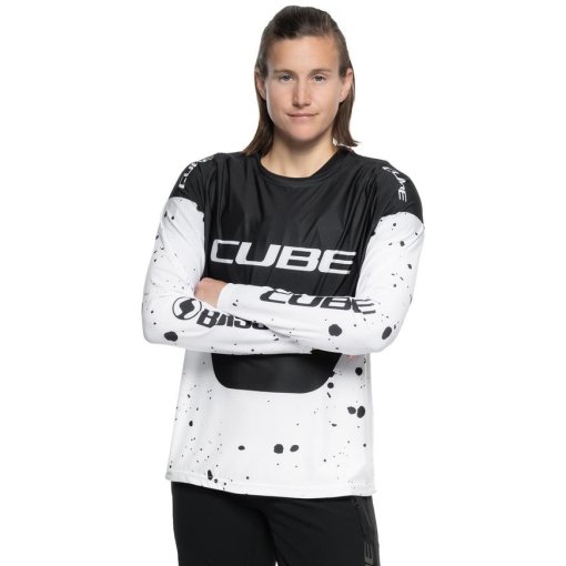Foto de CUBE Maillot de Manga Larga MTB Mujer - X Factory Racing - black´n´white