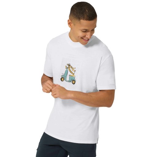 Produktbild von SUPER.NATURAL Racing Dachshund Bio J T-Shirt Herren - Fresh White/Various