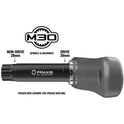 PRAXIS M30 CARBON クランクセット 165mm ZAYANTE PRAXIS M30 CARBON