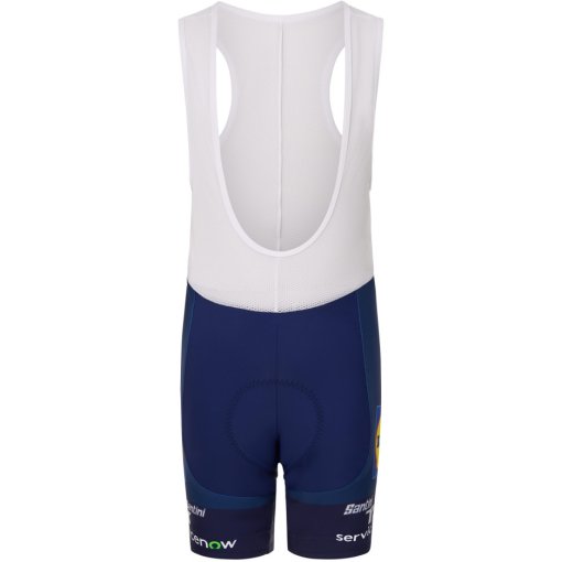 Productfoto van Santini Team Lidl-Trek 2026 Fan Line Fietsshort met bretels voor kinderen RE1071KID26LT - marine MA