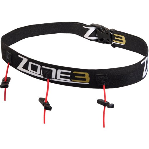 Productfoto van Zone3 Ultimate Nummer Riem - zwart/wit/goud