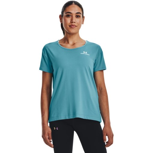 Foto de Under Armour Camiseta de Manga Corta Mujer - UA RUSH™ Energy Core - Glacier Blue/White