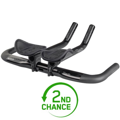 Image of Deda Crononero Evo Time Trial Handlebar - J-Bend - polish on black (POB) - without spacer kit - 2nd Choice