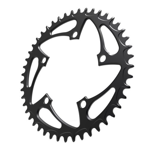 Alugear Narrow Wide Road Chainring - for Shimano 110 BCD Asymmetric - 4-Bolt