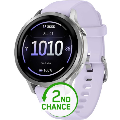 Produktbild von Garmin Venu 4 GPS Smartwatch - 41mm - Grau/Silber/Lavendelblau - B-Ware