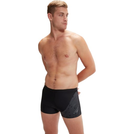 Produktbild von Speedo Medley Logo Aquashort Herren - black/usa charcoal 1135416903