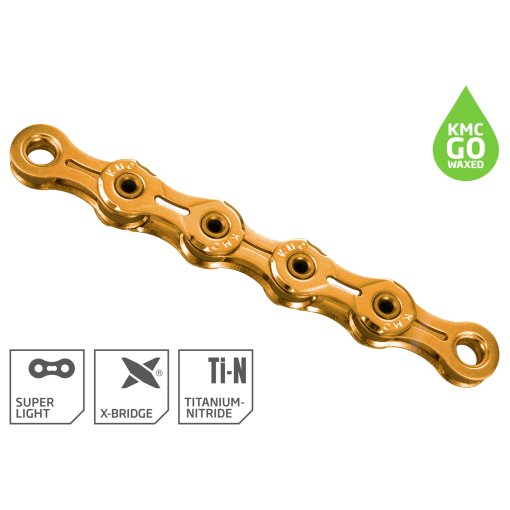 Immagine prodotto da KMC Catena - XSL - WAXED | TiN Gold | 11 Velocità - oro