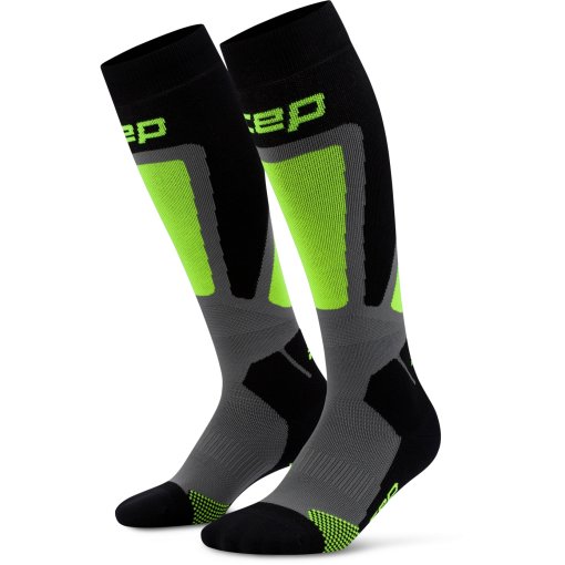 Foto de CEP Calcetines de Compresión Mujer - Ski Thermo Tall - black/lime