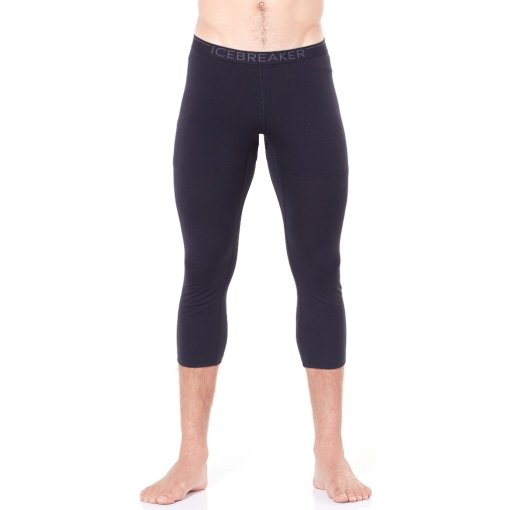 Foto de Icebreaker Malla 3/4 Hombre - Merino200 Oasis - Negro/Monsoon