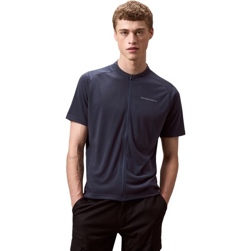 Produktbild von Endura Loop Zipped Kurzarmtrikot Herren - carbon grey