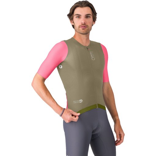 Foto de Castelli Corretto Maillot Hombre - elmwood/rosa giro-white 204