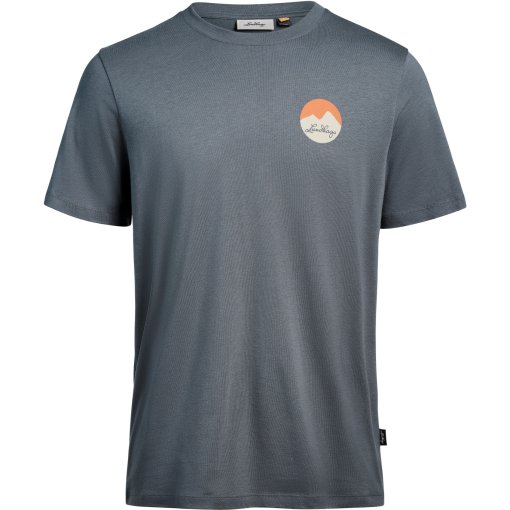 Productfoto van Lundhags Järpen Printed T-Shirt Heren - Dk Sky blue 71000