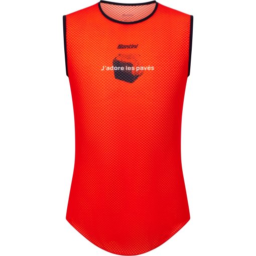 Produktbild von Santini Paris-Roubaix Unterhemd ärmellos Herren RE002GLLPAVES - rosso RS