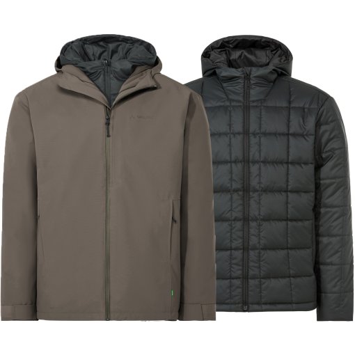 Photo produit de Vaude Mineo Veste 3 en 1 pour hommes - deer brown