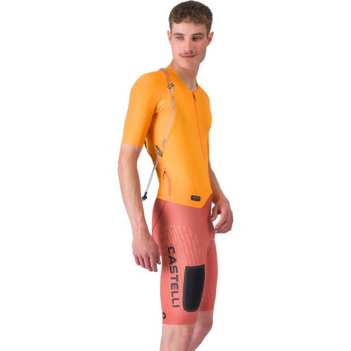 Picture of Castelli Unlimited Speedsuit Men - vivid orange/hot sauce-black 863