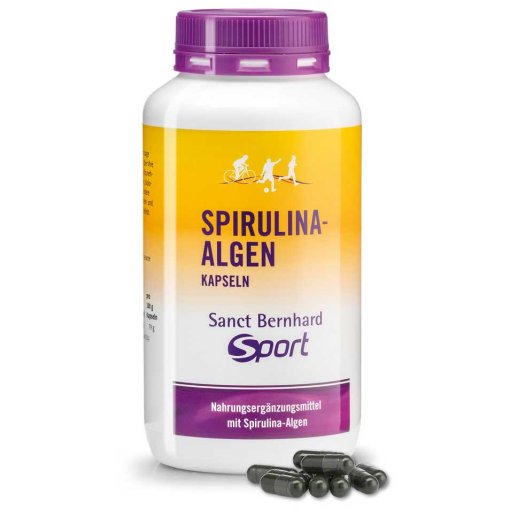 Foto de Sanct Bernhard Sport Suplemento - Spirulina-Algas-Cápsulas - 360 piezas
