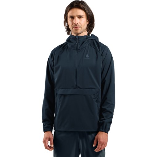 Foto de Odlo Zeroweight Pro Warm Chaqueta anorak de esquí de fondo cortavientos para hombres - dark sapphire