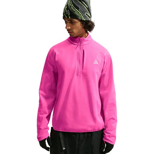 Billede af Nike ACG Wolf Grid Therma-FIT 1/2-Zip Langærmet T-shirt til herrer - desert pink/lt crimson/summit IM4233-698