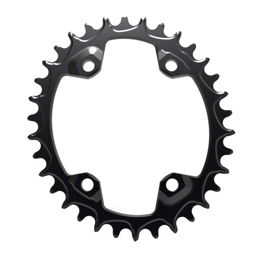 Immagine prodotto da Alugear Narrow Wide MTB Chainring - Oval - for Shimano 96 BCD Asymmetric - 4-Bolt